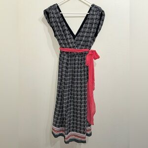 Lane Bryant V-Neck Surplice Chiffon Midi Dress | Size 20